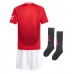 Echipament fotbal Manchester United Tricou Acasa 2024-25 pentru copii maneca scurta (+ Pantaloni scurti)